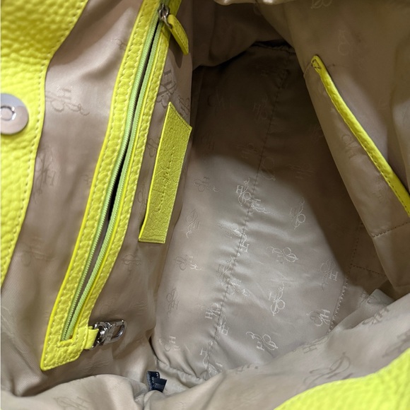 Cole Haan Vibrant Yellow Tote with Tan Accents - Picture 6 of 10